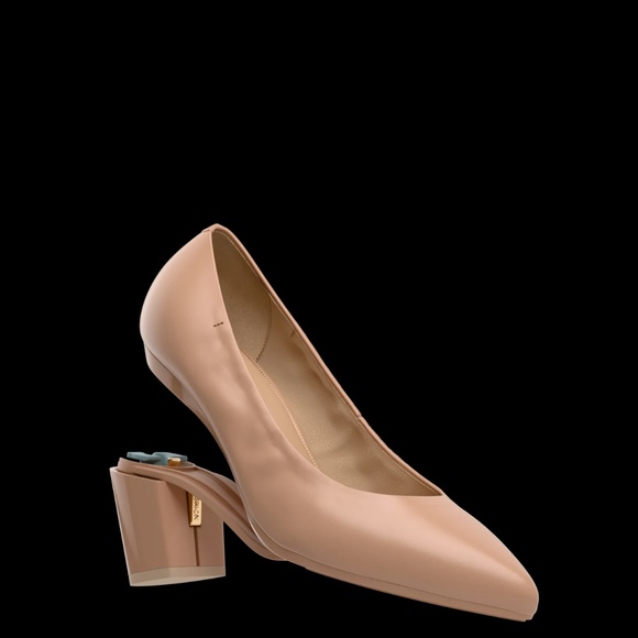 Pashion Footwear - The Pump Wide Width - Latte Leather Flat 1.5" - Picture 6 of 11